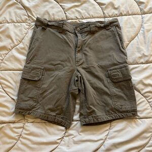 Duluth Trading Co Flex Fire Hose Relaxed Fit Cargo Shorts In Coyote Brown
